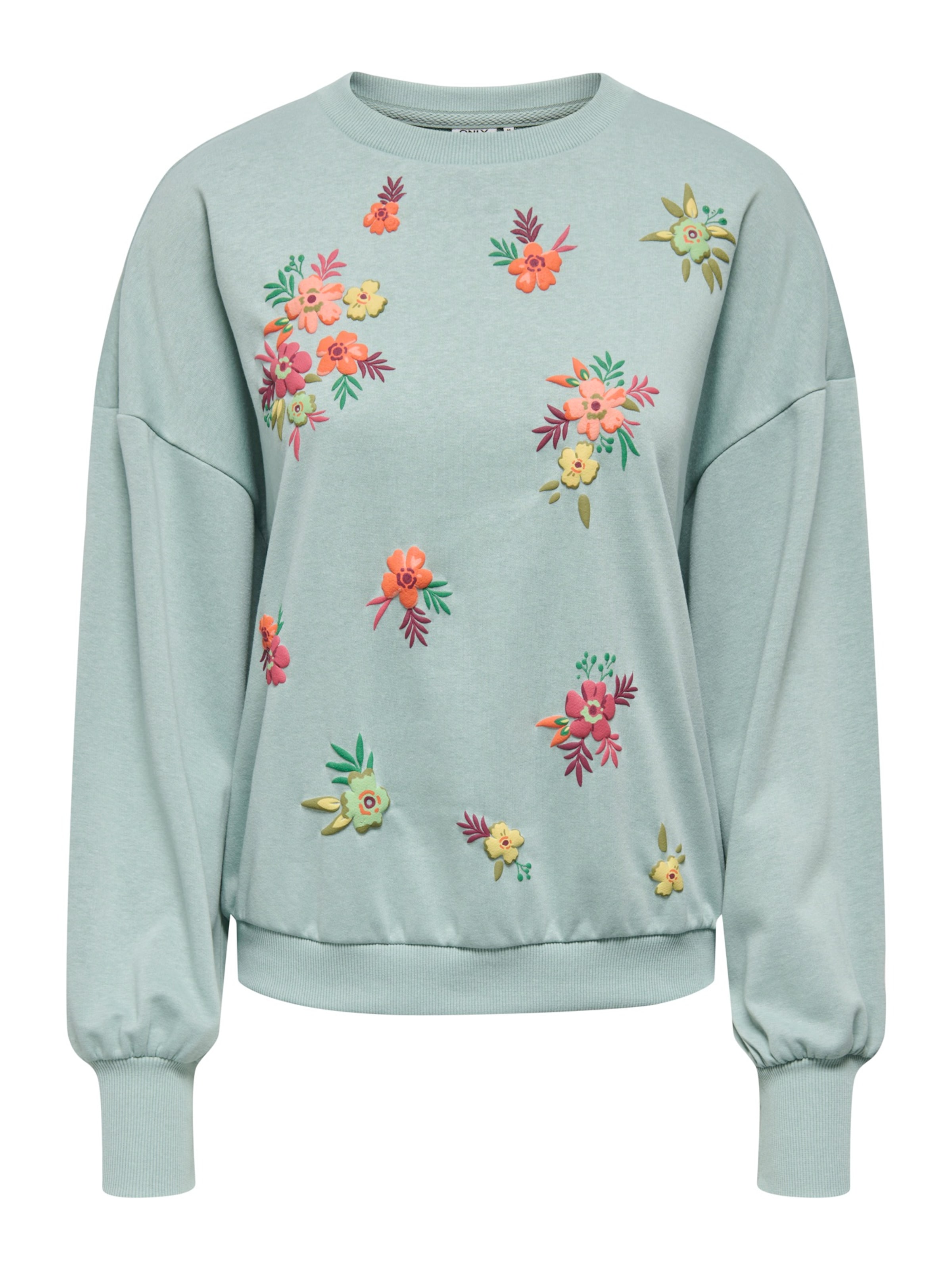 ONLY Μπλούζα φούτερ 'ONLBROOKE' σε πράσινο: μπροστά