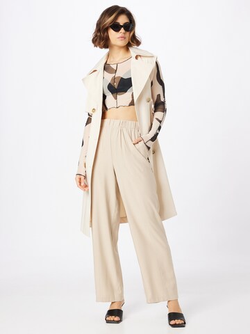 ABOUT YOU Wide leg Pants 'Keela' in Beige