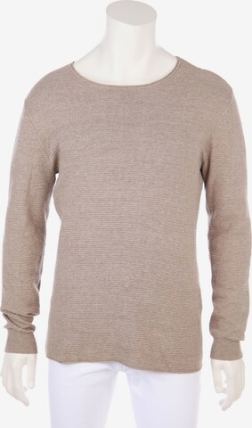 Samsøe Samsøe Baumwoll-Pullover M in Beige: predná strana