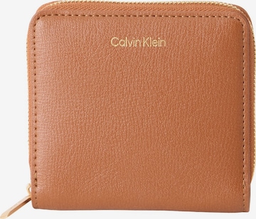 Calvin Klein Wallet in Brown: front