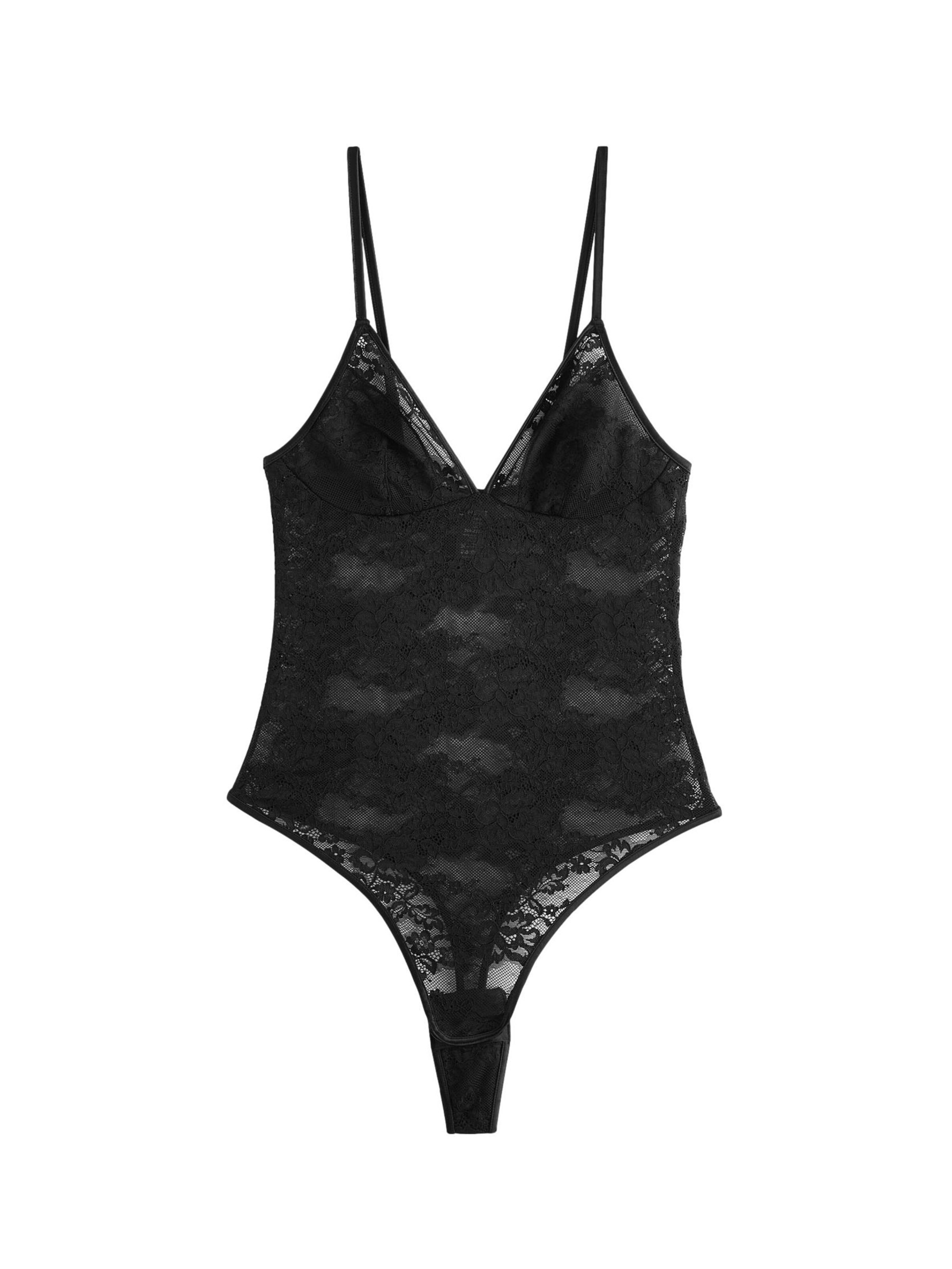 Next Bodysuit in Black: front