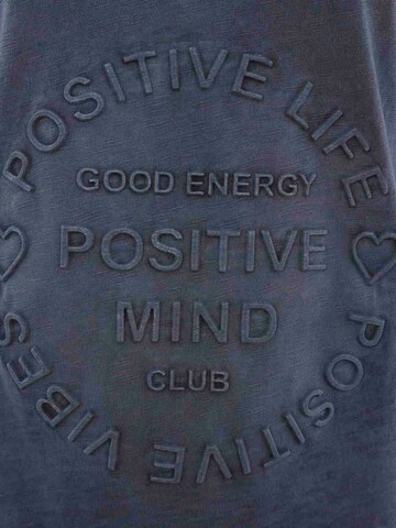 Maglietta 'Positive Mind' di Zwillingsherz in blu