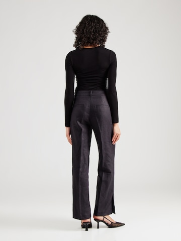 Wide leg Pantaloni con piega frontale di & Other Stories in nero