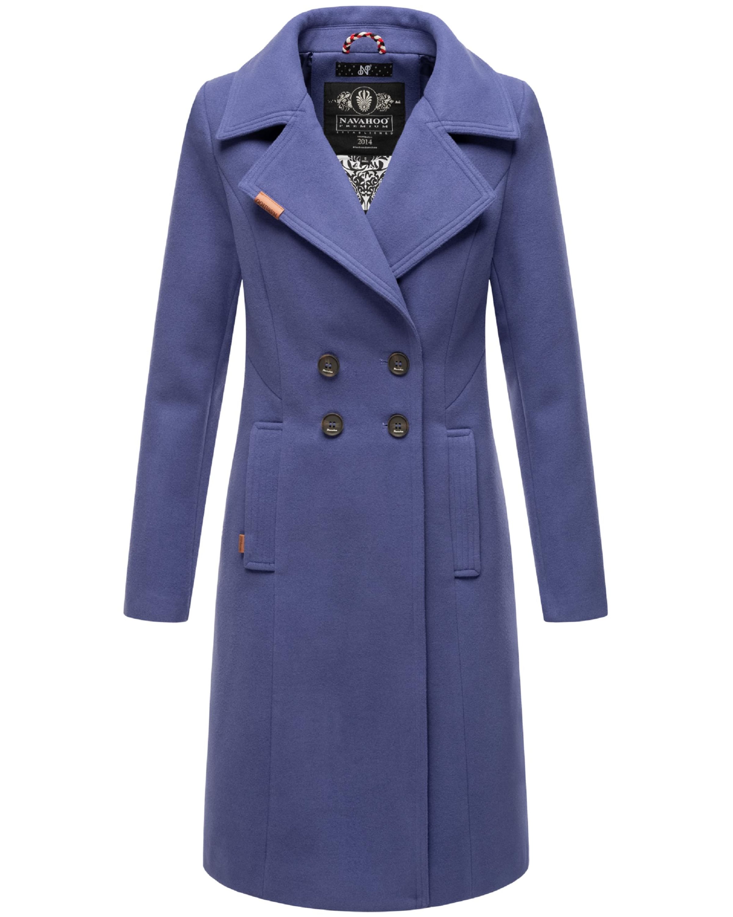 NAVAHOO Преходно палто 'Wooly' в лилав: отпред