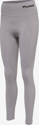 Hummel Skinny Sportovní kalhoty – šedá