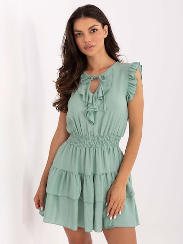Madnezz House Kleid 'A2606.74' in Grün: Vorderseite