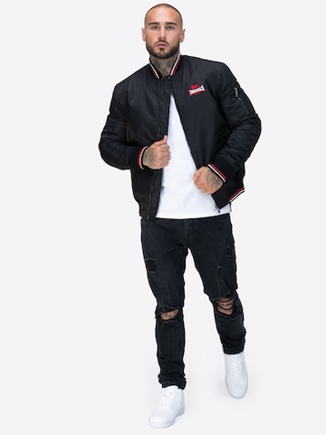 LONSDALE Φθινοπωρινό και ανοιξιάτικο μπουφάν 'Carey' σε μαύρο