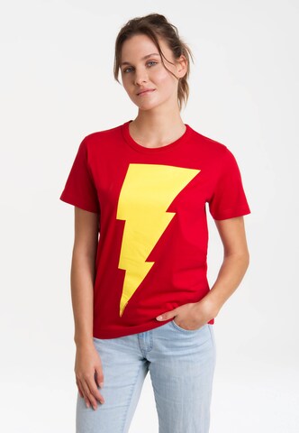 LOGOSHIRT T-Shirt 'DC Comics - Shazam' in Rot: predná strana