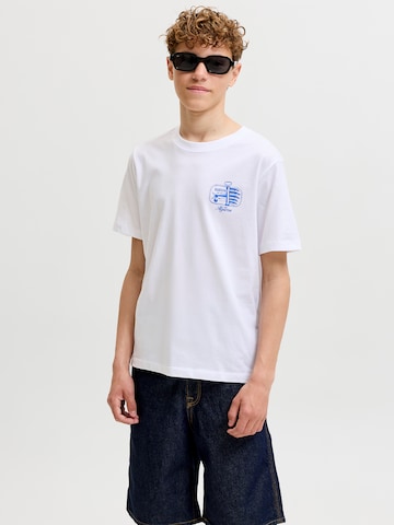 Jack & Jones Junior T-shirt 'JORVacation' i vit: framsida
