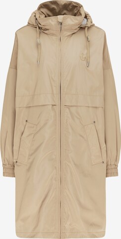 Parka mi-saison DreiMaster Maritim en beige : devant