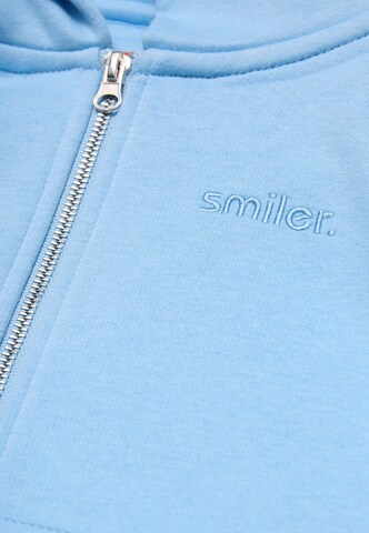 smiler. Zip-Up Hoodie in Blue