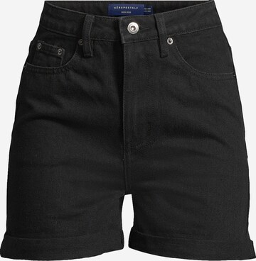 AÉROPOSTALE Regular Shorts in Schwarz: predná strana