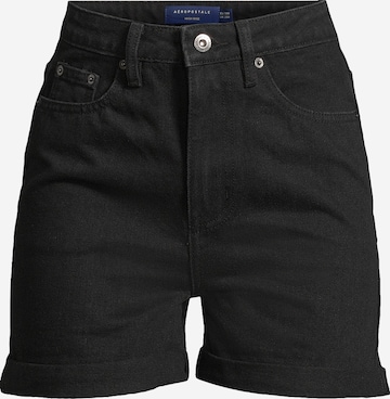 AÉROPOSTALE Regular Shorts in Schwarz: predná strana