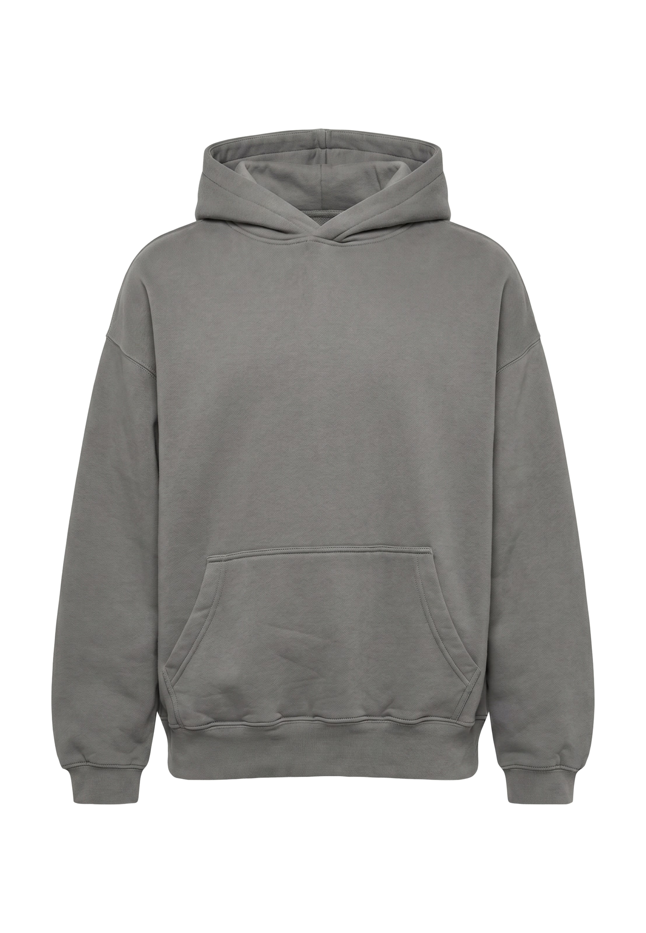 DEF Sweatshirt in Grijs: voorkant