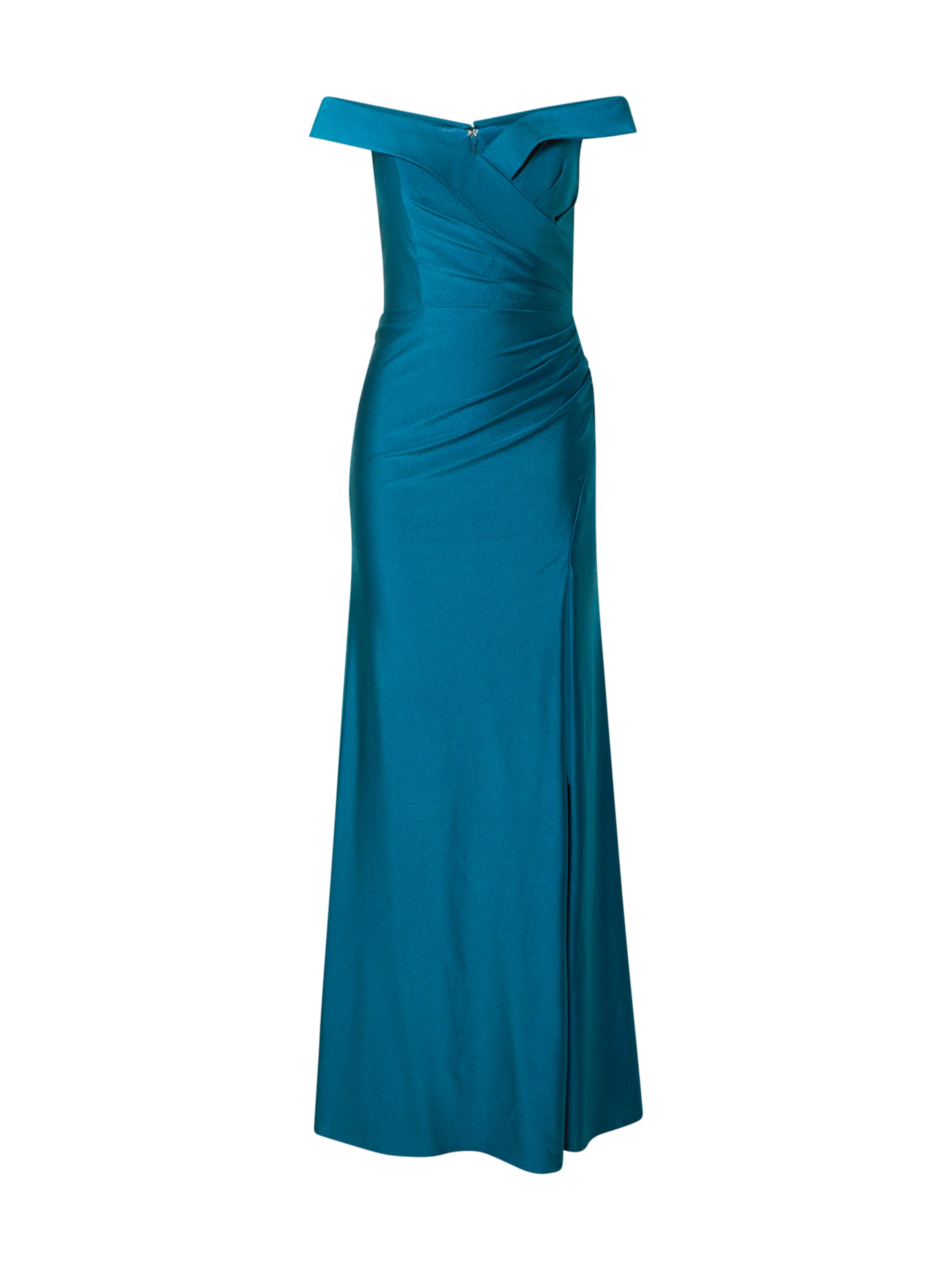 mascara - Vestido de noche en azul: frente