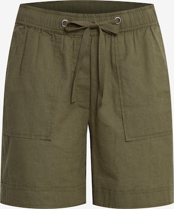 Fransa Regular Pants in Green: front