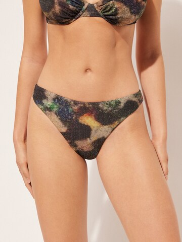 CALZEDONIA SPARKLING CAMOUFLAGE in Grün