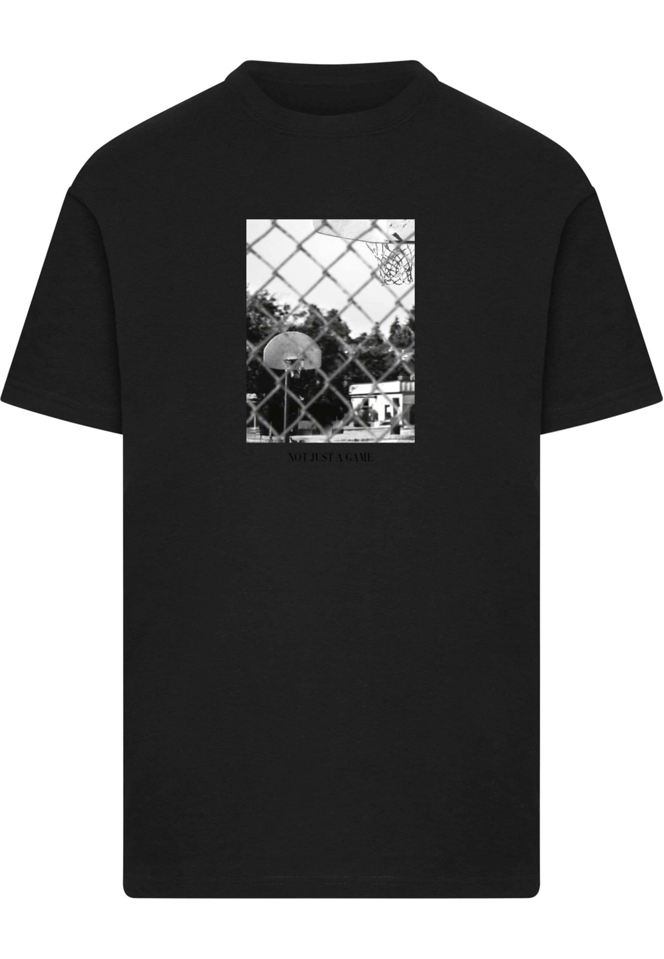 Mister Tee Μπλουζάκι 'Not Just A Game' σε μαύρο: μπροστά