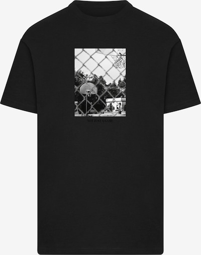 Mister Tee Shirt 'Not Just A Game' in XXXL in grau / schwarz / weiß, Produktansicht