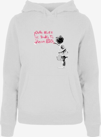 Sweat-shirt 'Dream Big' Merchcode en blanc : devant