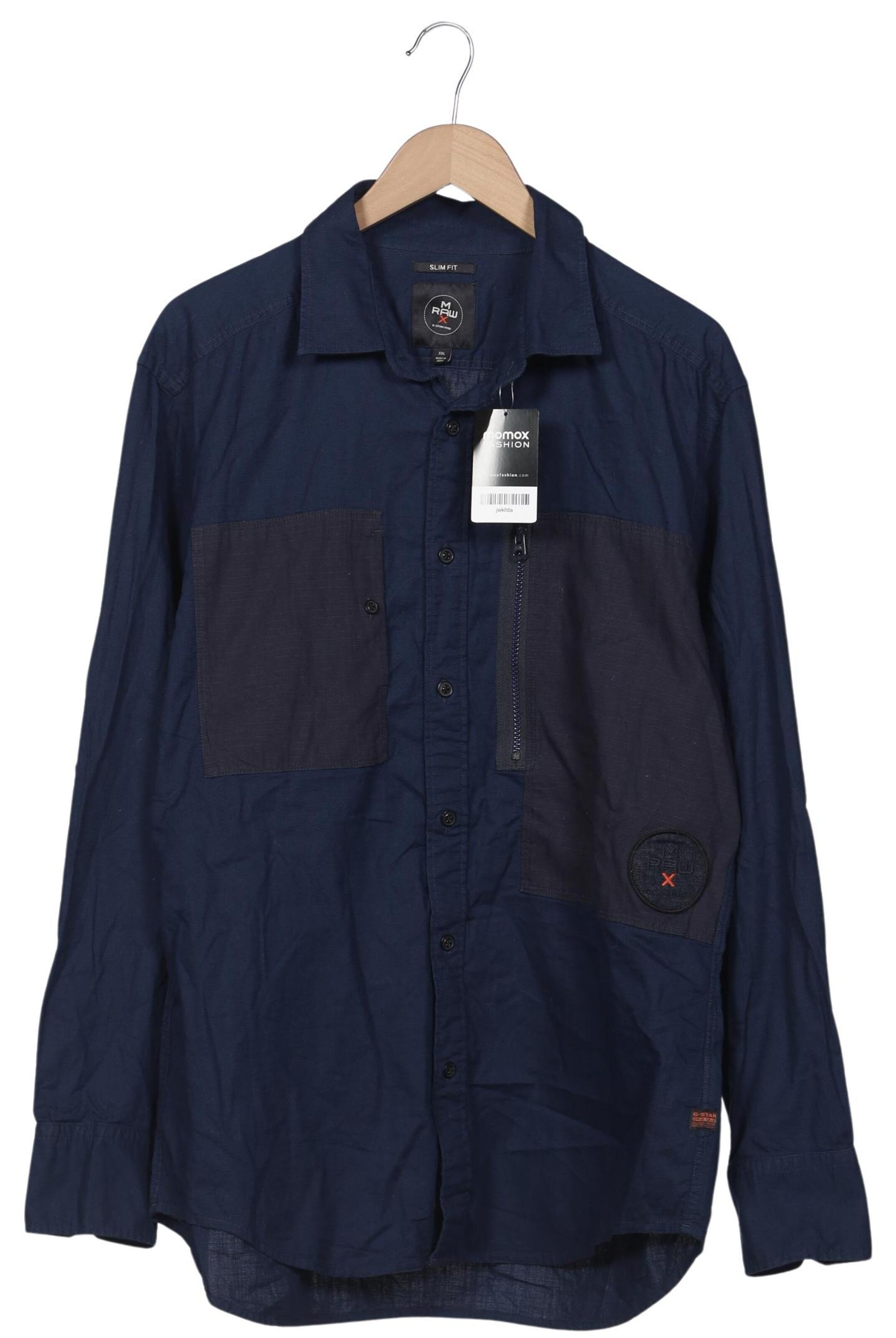 G-STAR Button Up Shirt in XXL in Blue: front