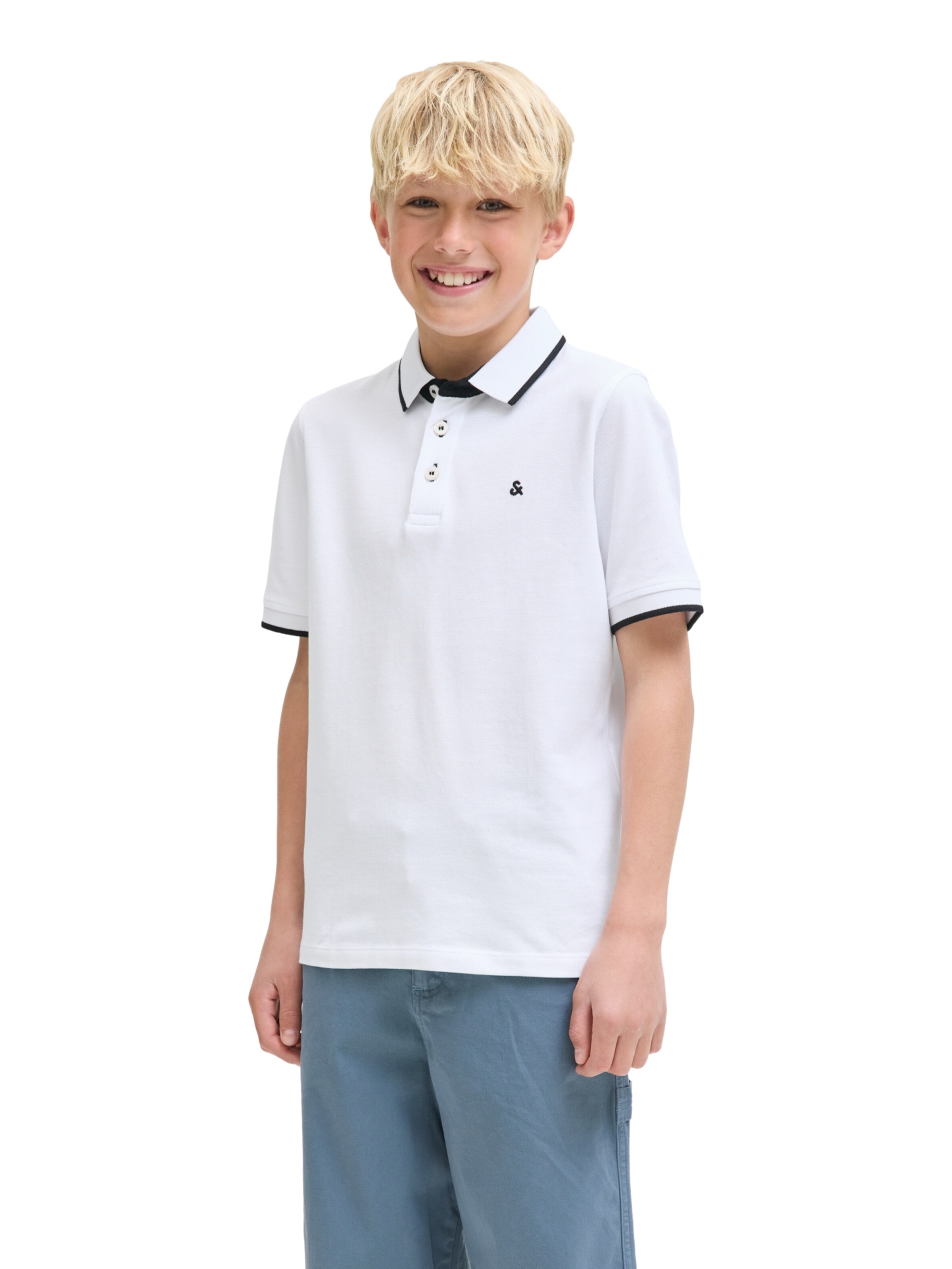 Jack & Jones Junior Shirt 'Paulos' in White: front