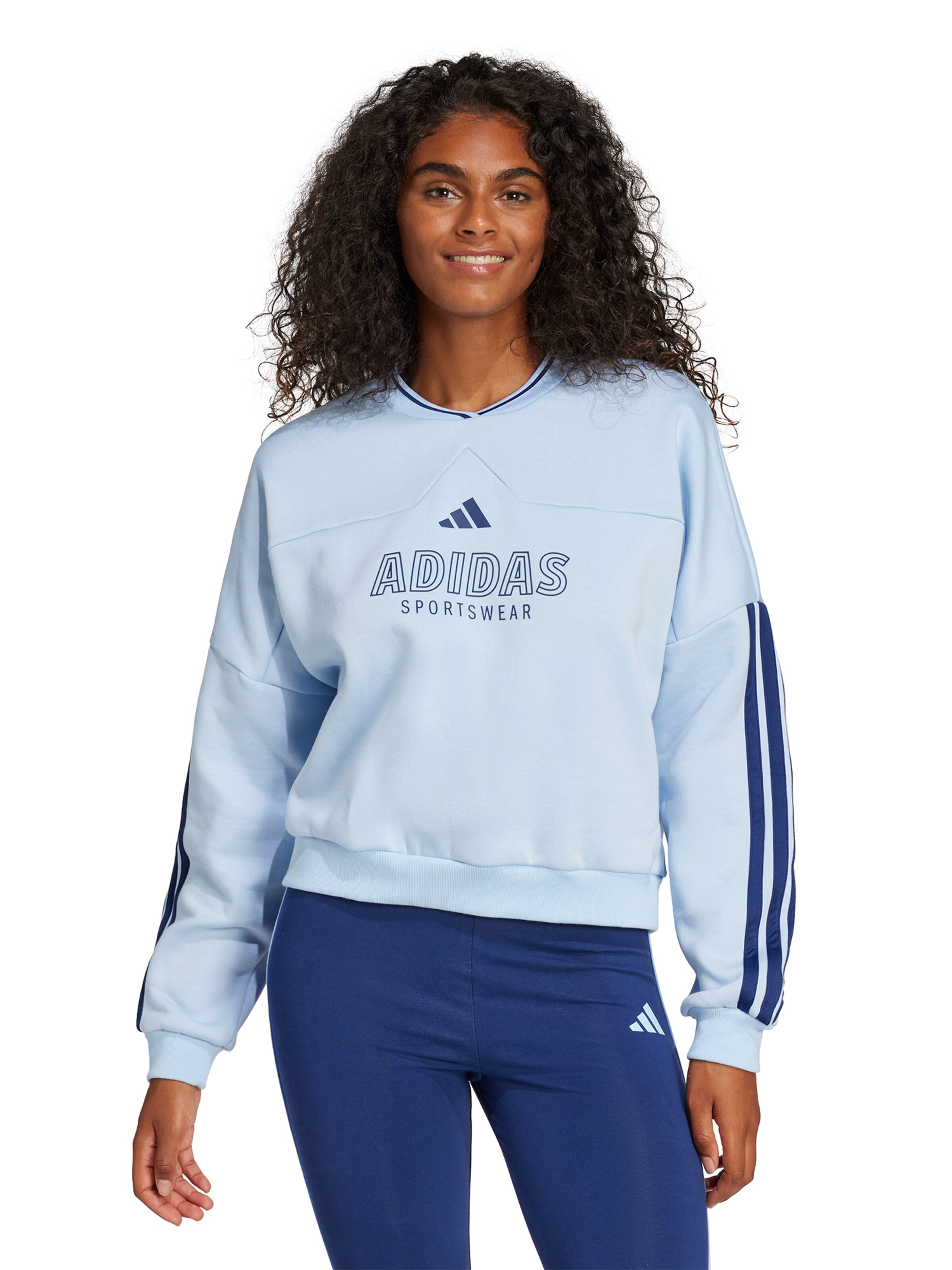 Sweat de sport 'TIRO' ADIDAS SPORTSWEAR en bleu : devant