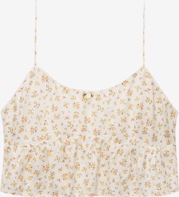 Pull&BearTop - bijela boja: prednji dio
