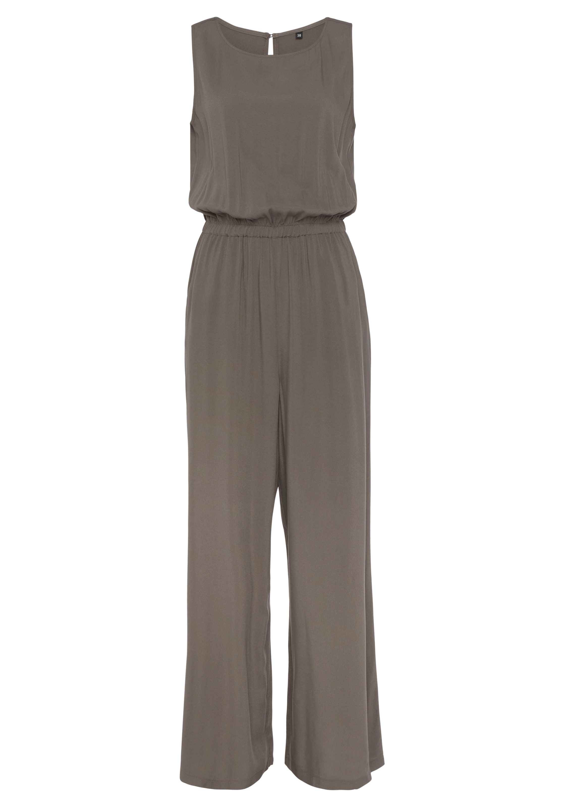 LASCANA Jumpsuit in Grey: front