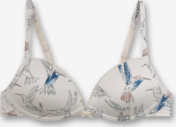 SANETTA T-shirt Bra in White: front