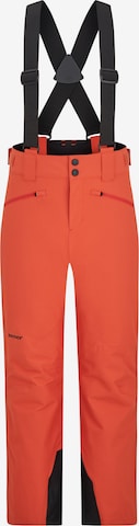 ZIENER Regular Workout Pants 'AXI' in Orange: front