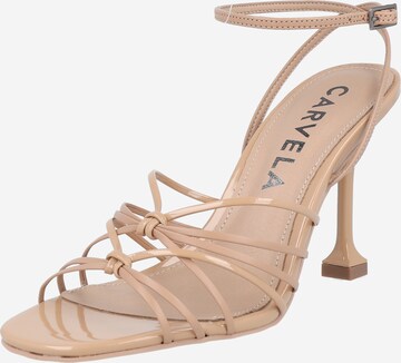 Carvela by Kurt Geiger Σανδάλι 'GLOWING 90' σε καφέ: μπροστά