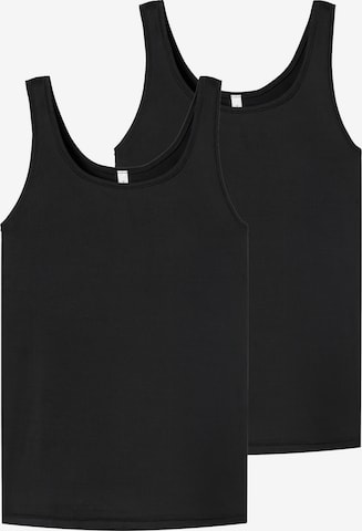 SCHIESSER Undershirt ' Trägertop - Unique Micro ' in Black: front