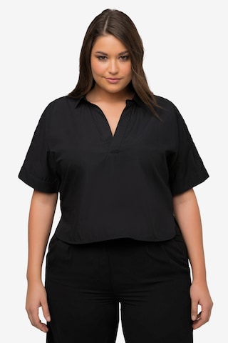 Ulla Popken Blouse in Zwart: voorkant