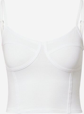 HOLLISTER Top in White: front