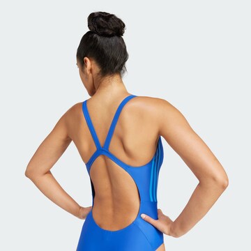 ADIDAS SPORTSWEAR Bralette Active Swimsuit 'Mid 3-Stripes' in Blue