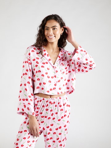 Hunkemöller Schlafshirt 'Cherry' in Pink: predná strana