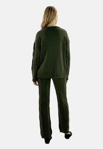 Pantalons de tailleur Elara en vert