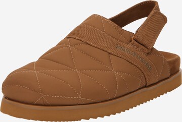 TOMMY HILFIGER Slipper in Brown: front