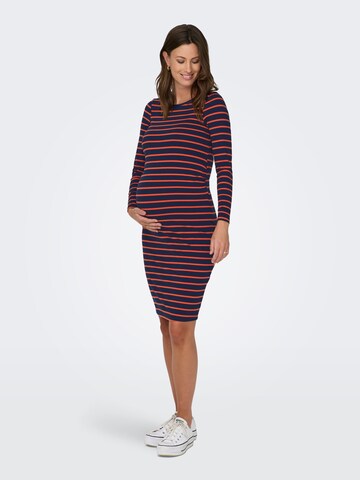 Only Maternity Jurk in Blauw