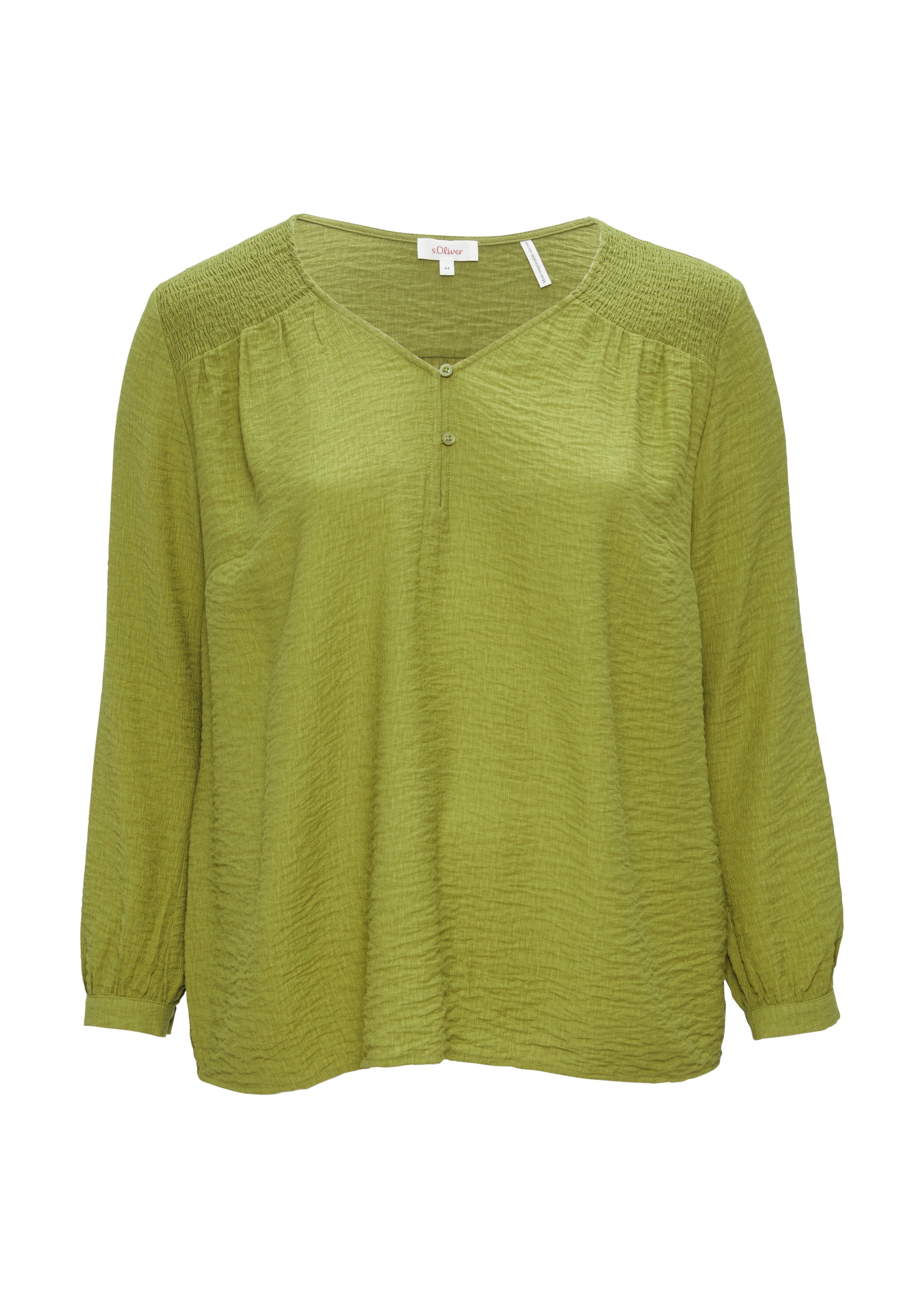 s.Oliver Red Label Plus Blouse in Groen: voorkant