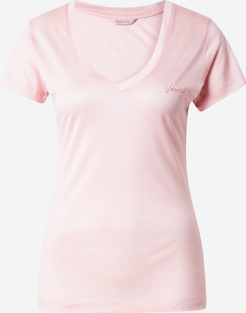 GUESS Tričko – pink: přední strana