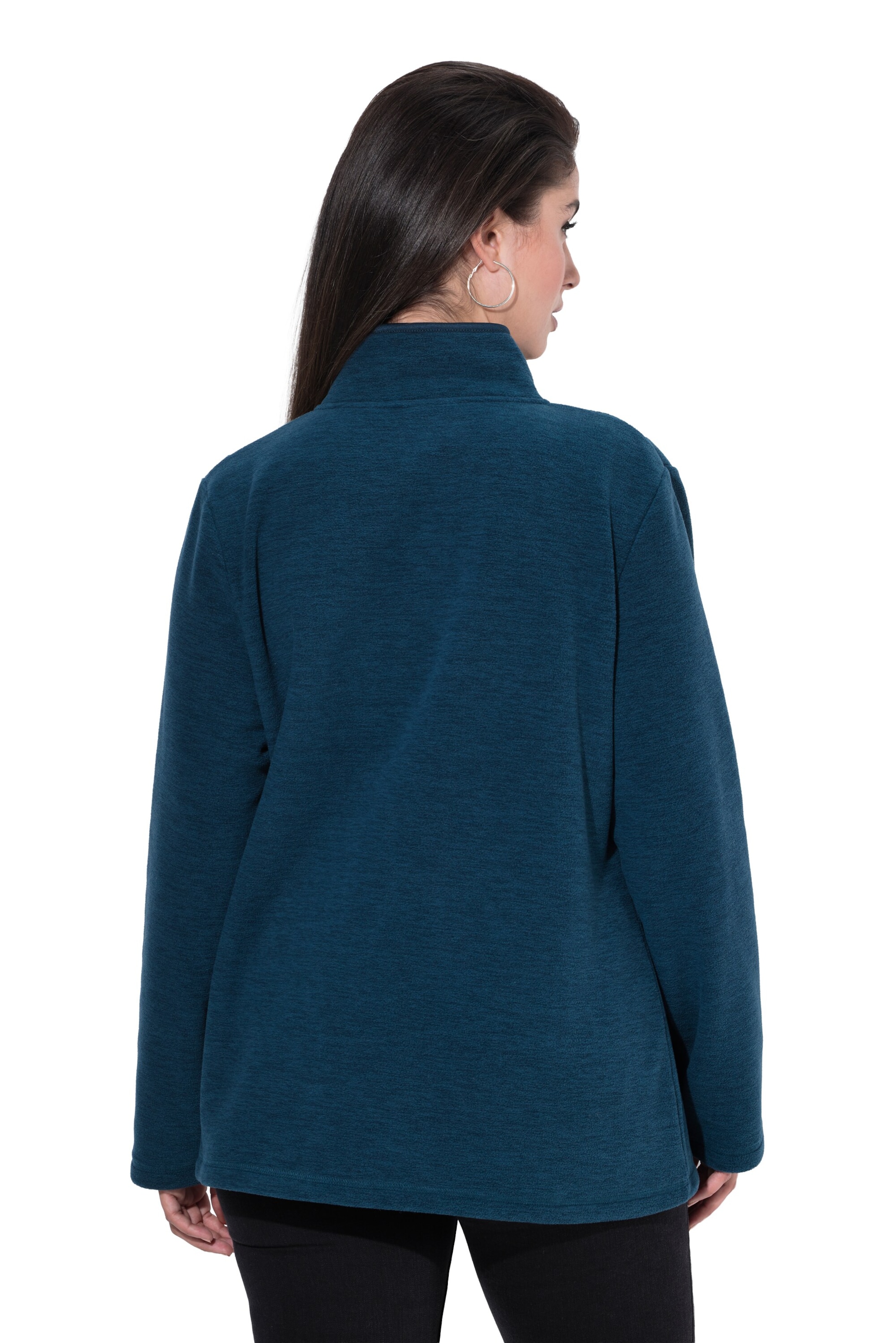 Ulla Popken Sweatjacke in Blau