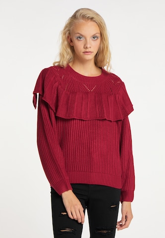 myMo ROCKS Sweater in Red: front