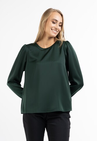 usha BLACK LABEL Blouse in Groen: voorkant