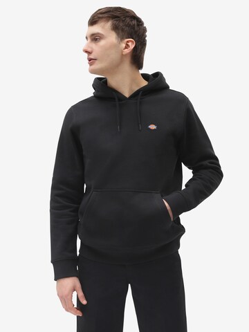 DICKIES Sweatshirt 'Oakport' in Zwart: voorkant