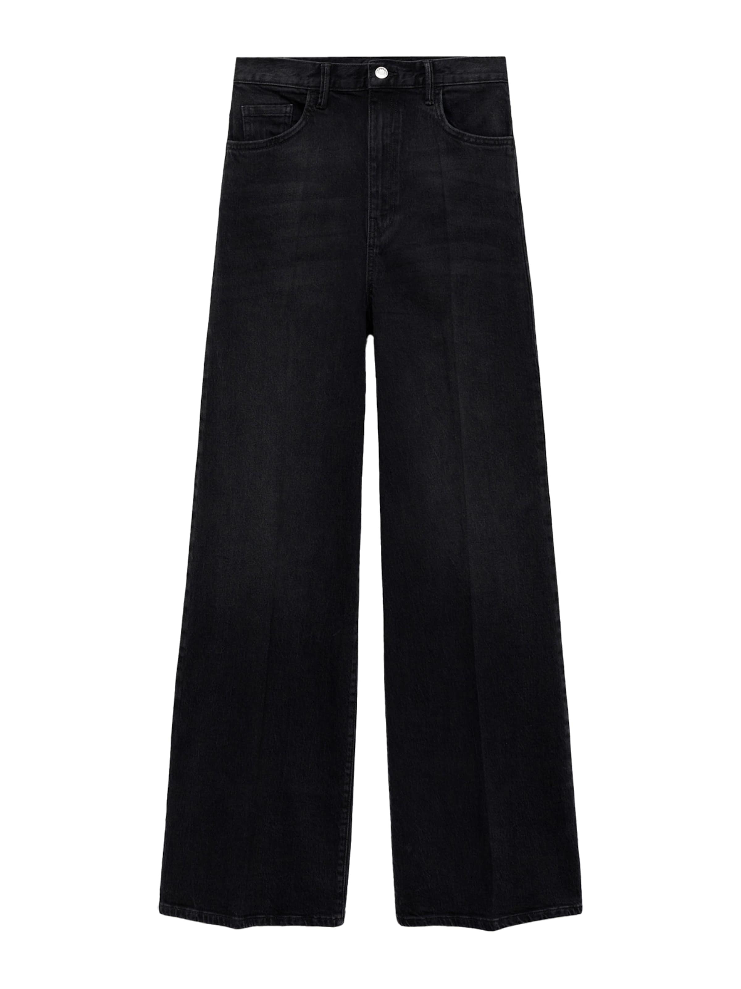 MANGO Wide Leg Jeans 'ELISE' i sort: forside
