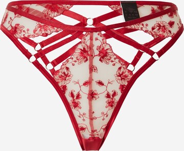 String 'Indulgence' di Hunkemöller in rosso: frontale