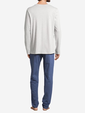 SCHIESSER Pajamas long 'Night & Home' in Blue