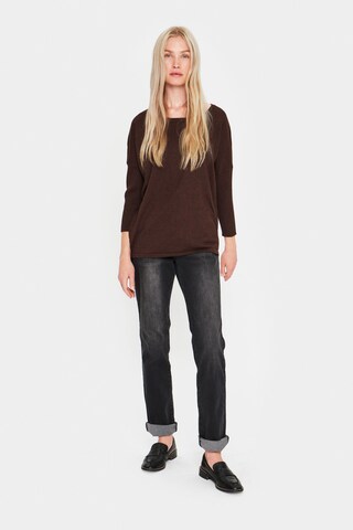 Pull-over 'Mila' SAINT TROPEZ en marron